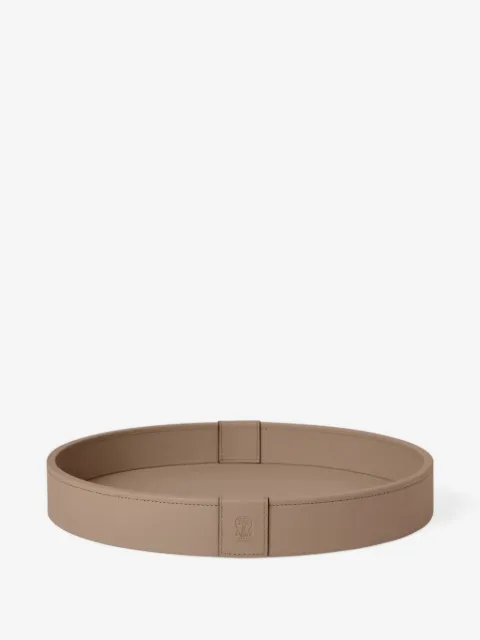 Brunello Cucinelli leather round tray