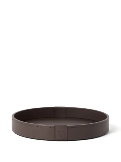 Brunello Cucinelli leather round tray