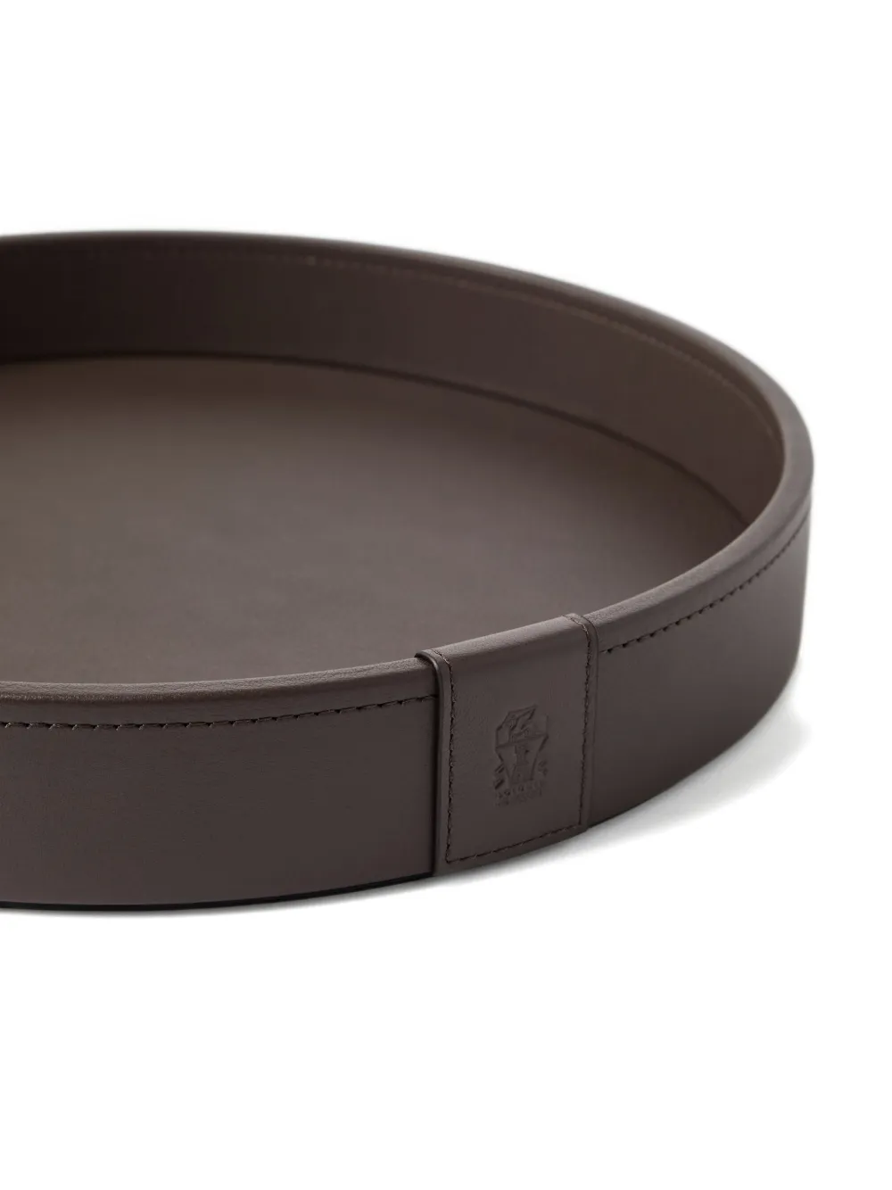 Brunello Cucinelli leather round tray | Tableware | Image 2
