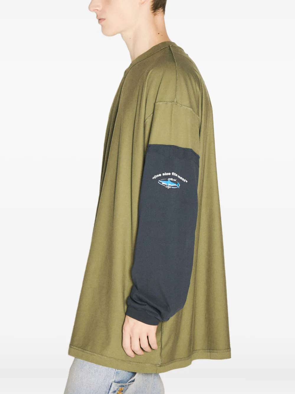 VETEMENTS Inside-Out Shark T-shirt Groen