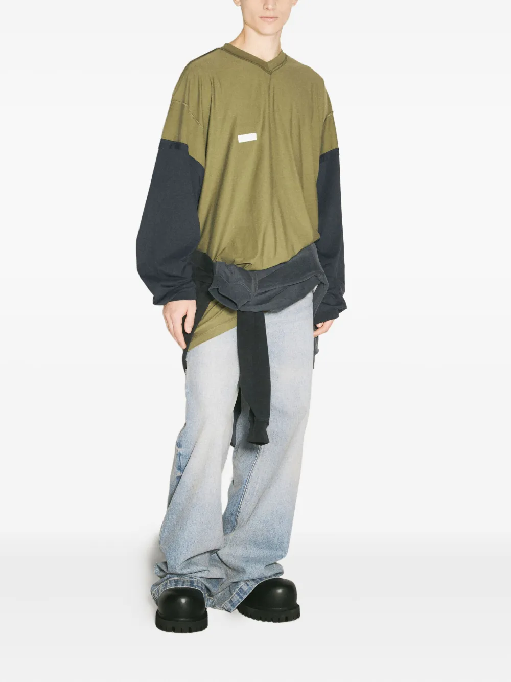 VETEMENTS Inside-Out Shark T-shirt Groen