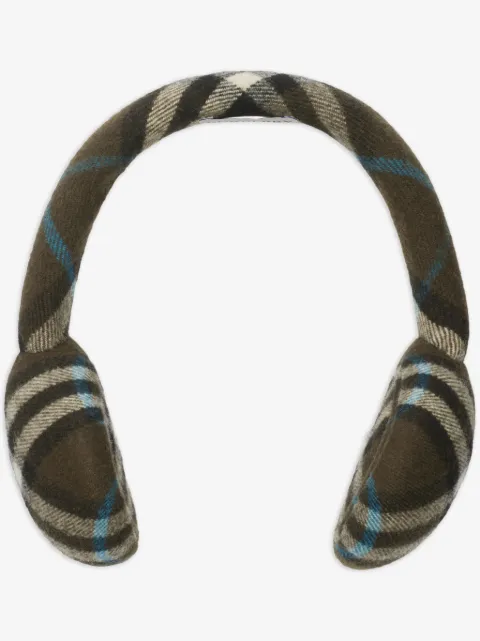 Burberry Check wool earmuffs
