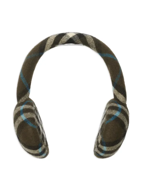 Burberry チェック イヤーマフ | ブラウン | FARFETCH JP