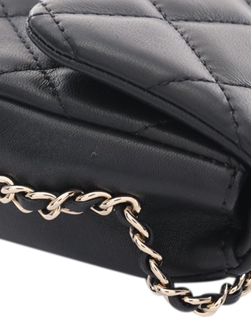 CHANEL Pre-Owned 2019 Mini Quilted Lambskin My Precious Pearls Flap crossbody bag WOMEN