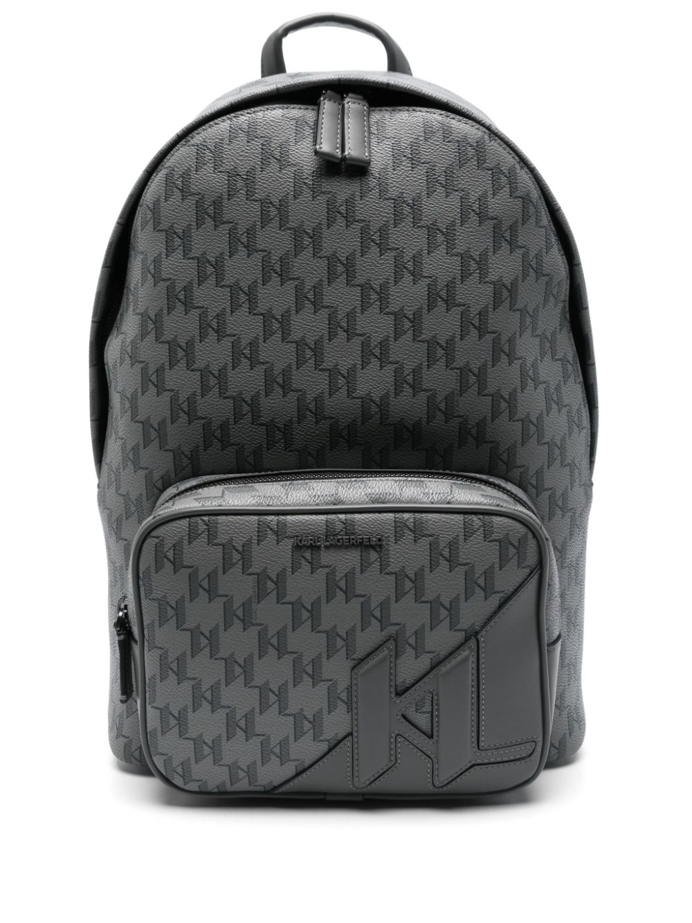 logo-print backpack