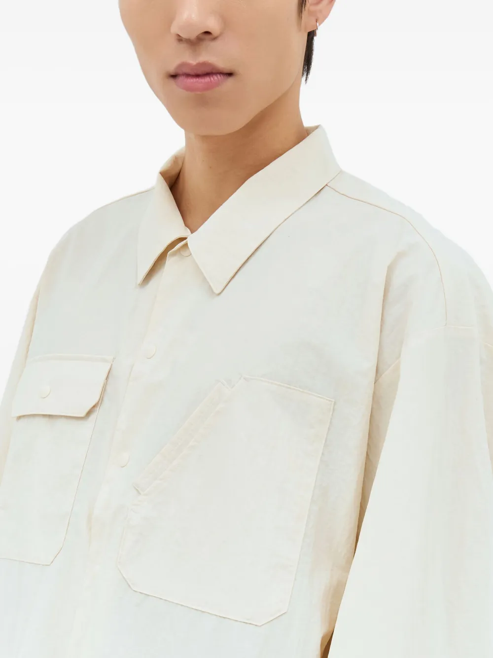 DICKIES Overhemd met dubbele zak Beige
