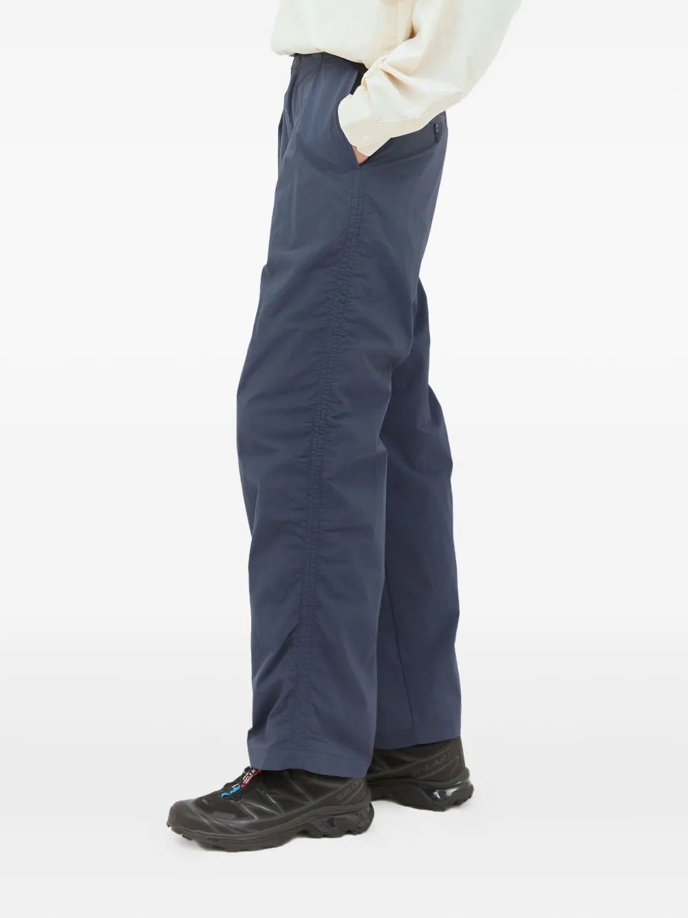 DICKIES Broek met geplooid detail en trekkoord Blauw