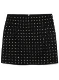 Karl Lagerfeld large-rhinestone mini skirt - Black