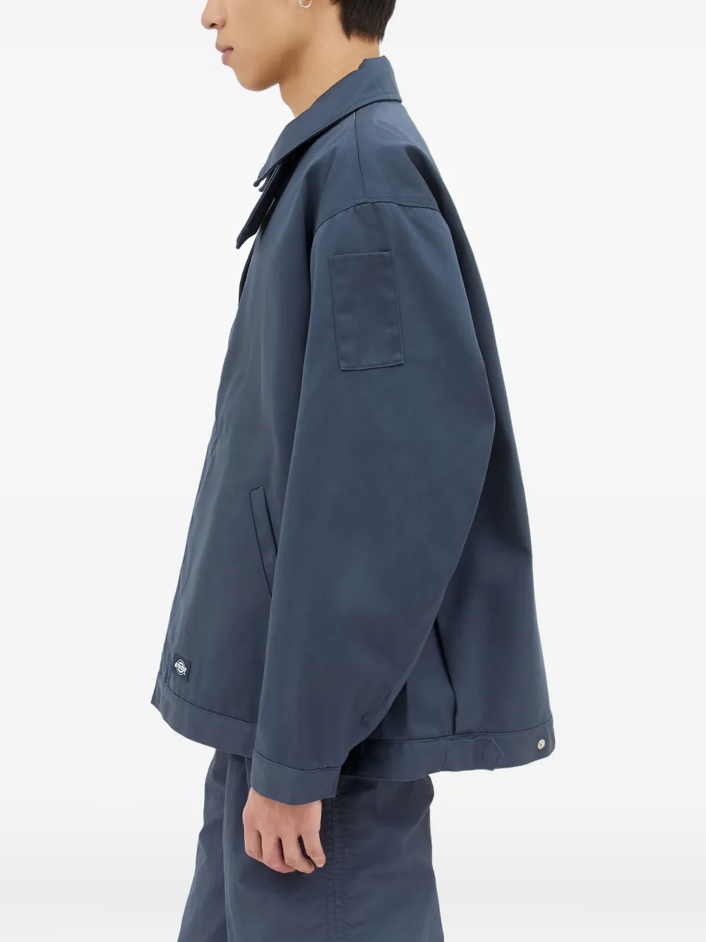 DICKIES Jack met opgestikte zak en knoopsluiting Blauw
