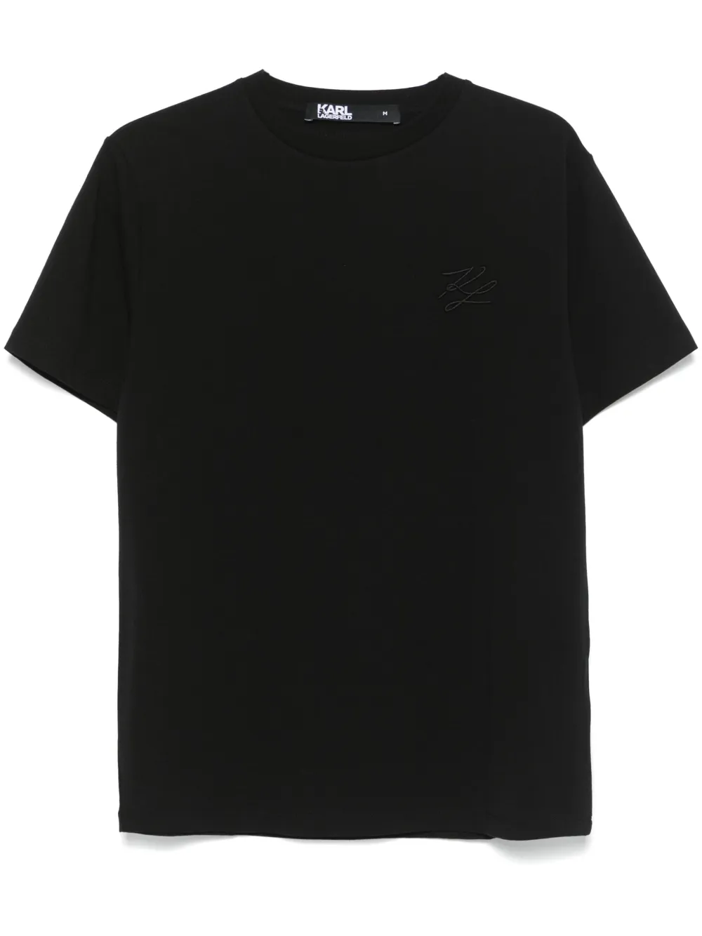 Karl Lagerfeld T-shirt met geborduurd logo Zwart