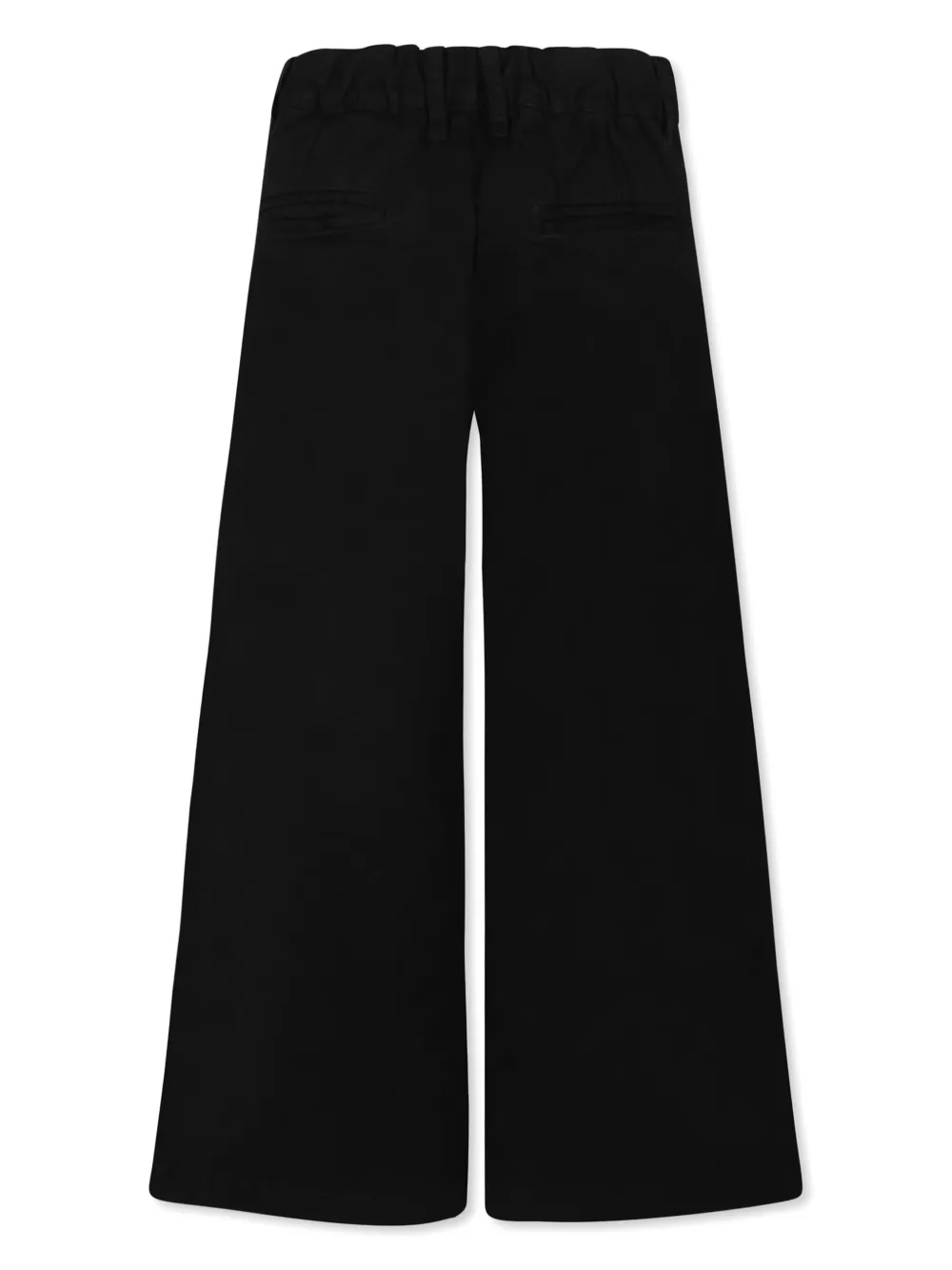 John Richmond Junior logo-patch flared trousers - Black