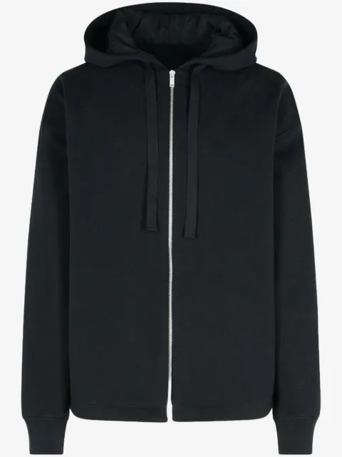 Jil Sander zipped drawstring hoodie