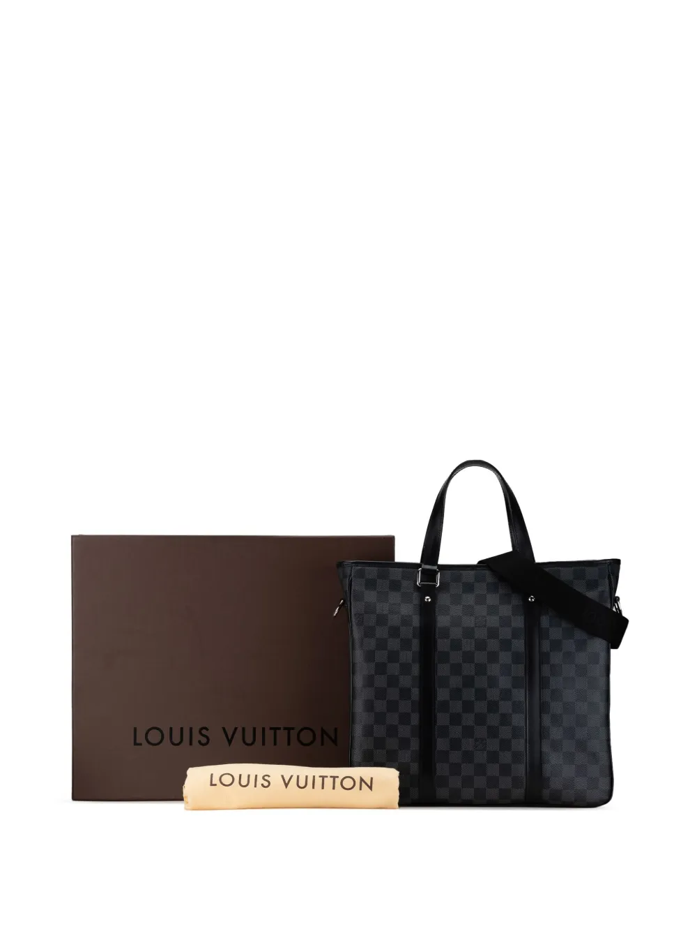 Affordable Louis Vuitton Pre-Owned 2014 Damier Graphite Tadao PM satchel WOMEN