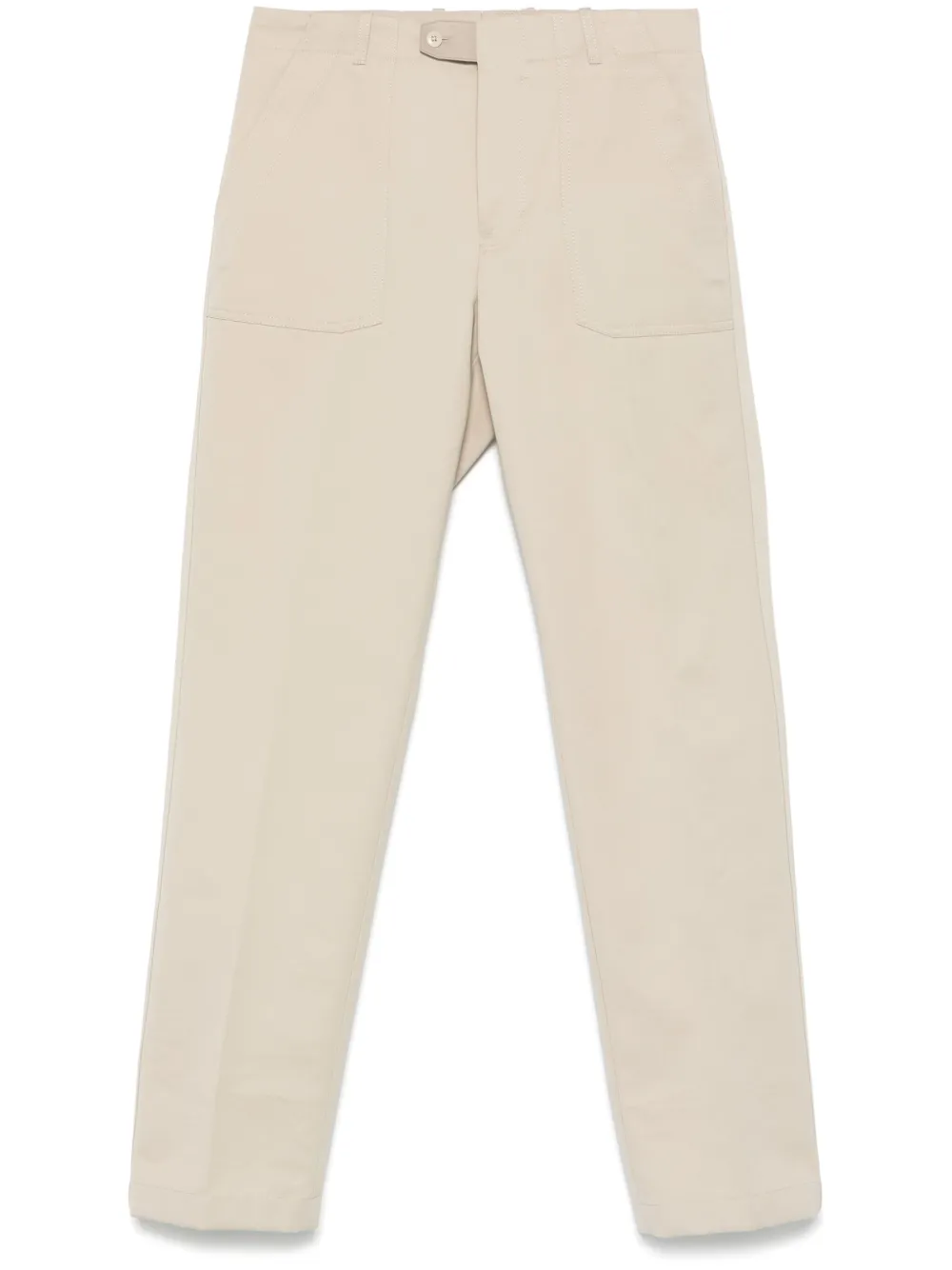 Brioni cotton trousers | Neutrals | Image 1