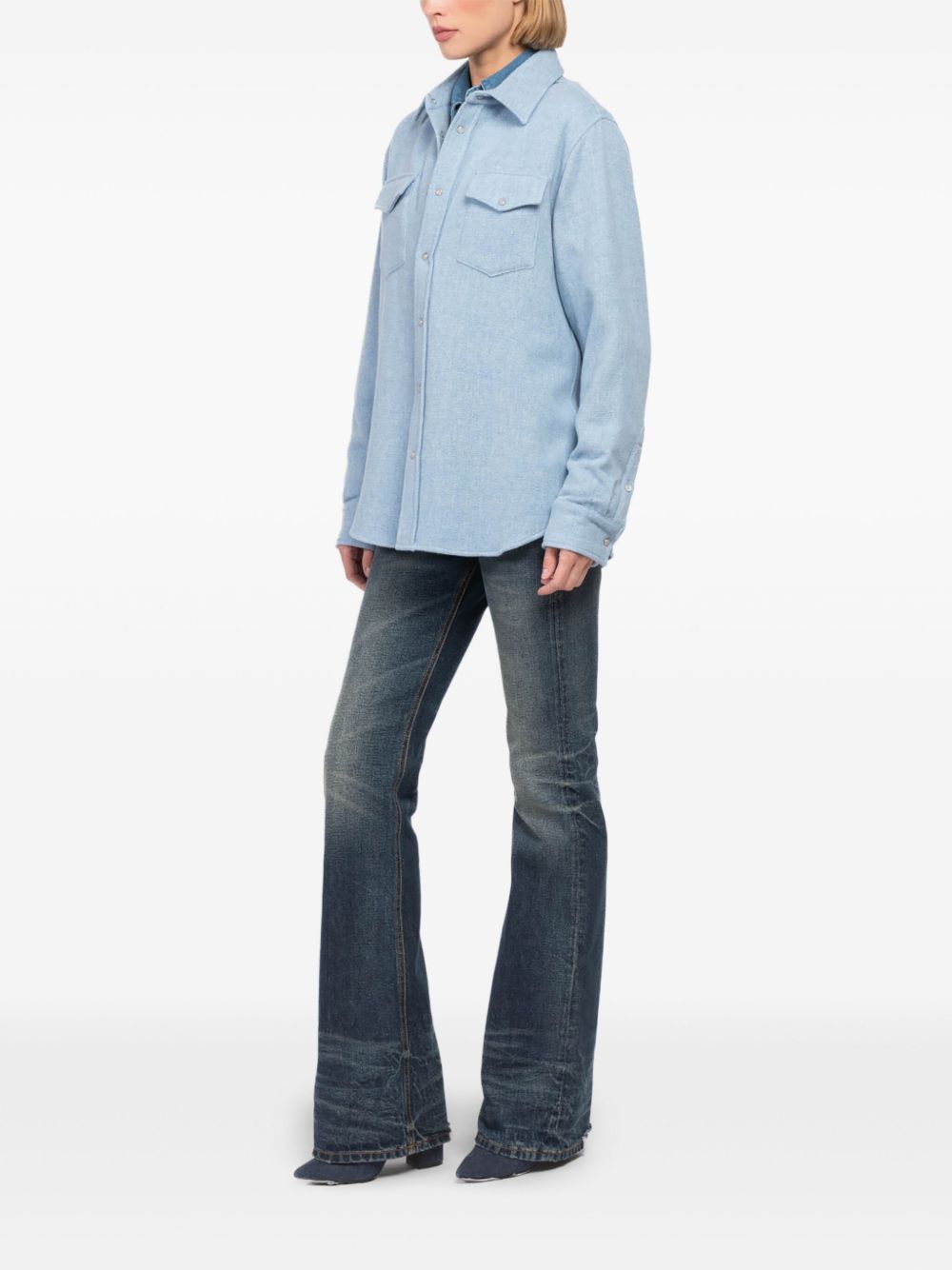 GOD'S TRUE CASHMERE Kasjmier shirt - Blauw