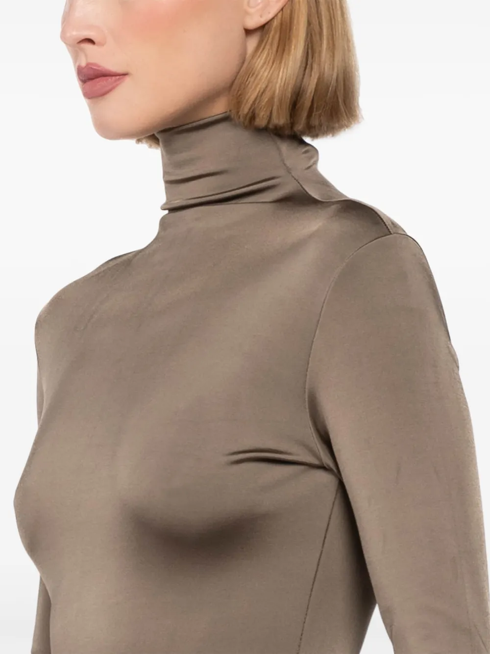 Tove Turtleneck Top In 褐色