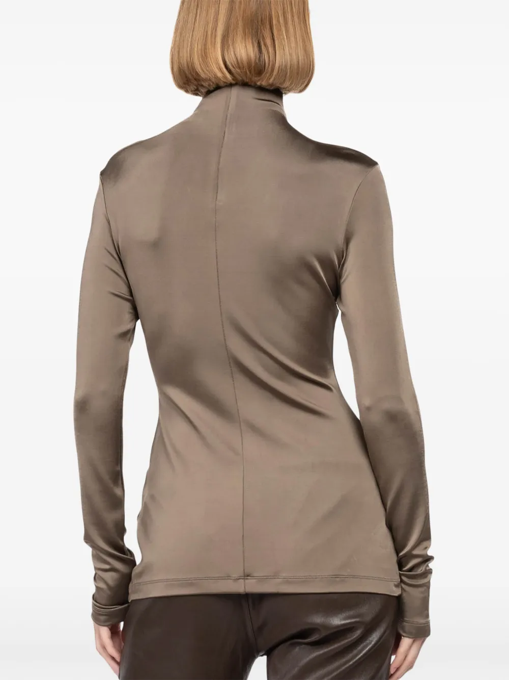 Tove Turtleneck Top In 褐色