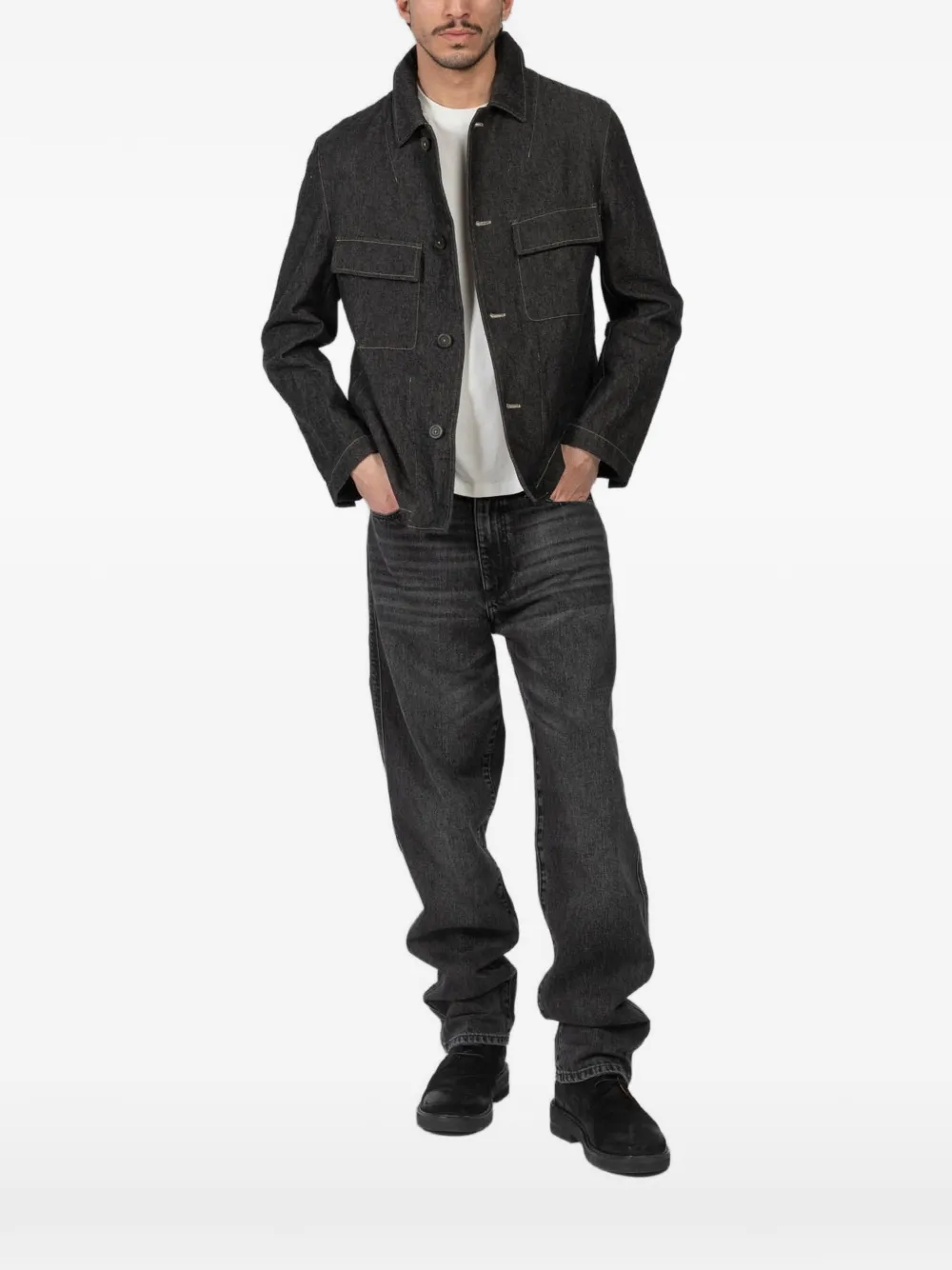 Forme D'expression chest-pocket jacket - Grigio