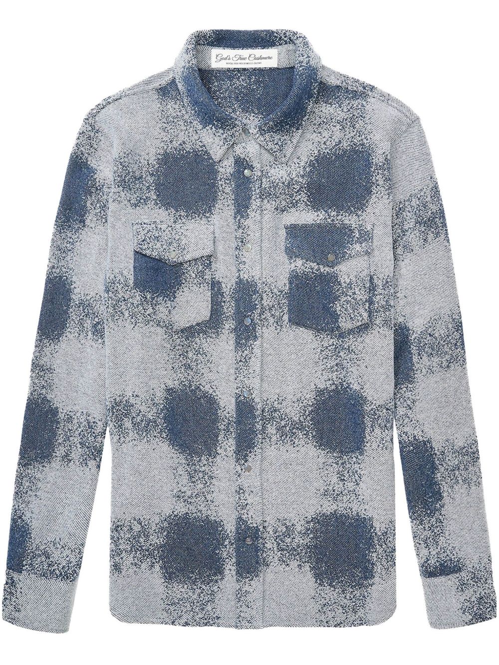 patterned cashmere shirt