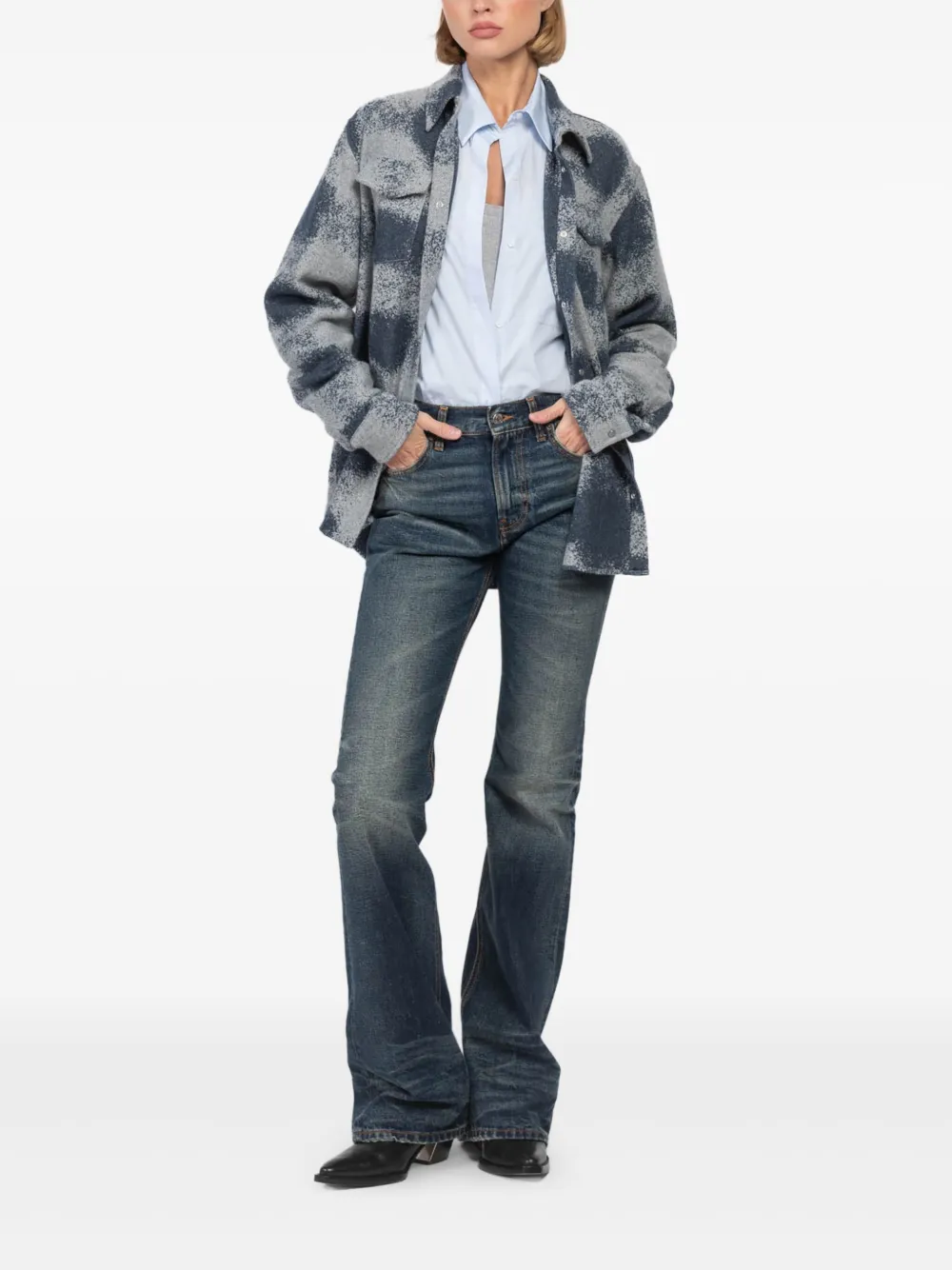 Patterned Cashmere Shirt