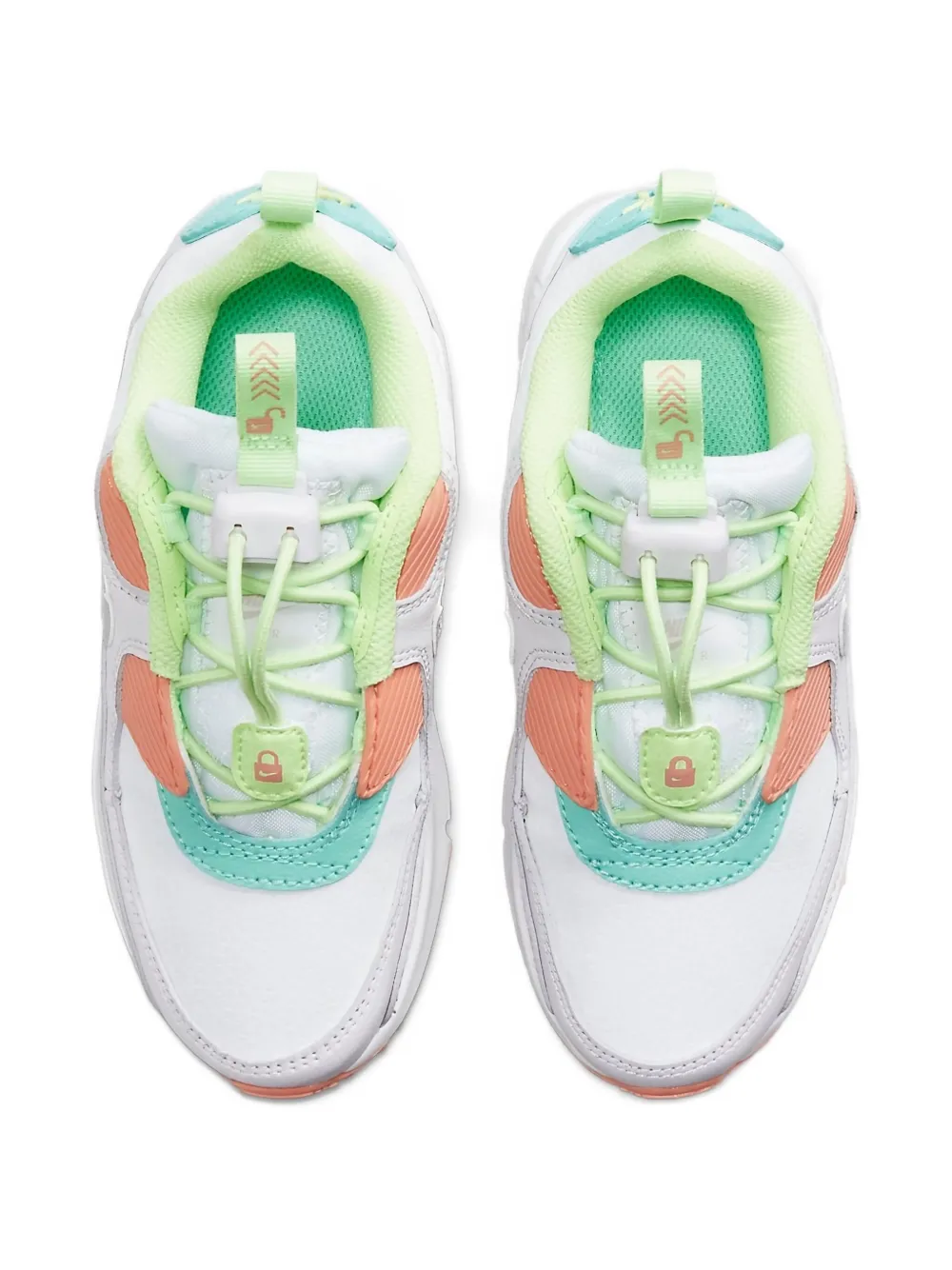 Nike Kids Air Max 90 "White Light Violet Crimson Bliss Metallic Platinum" sneakers Wit