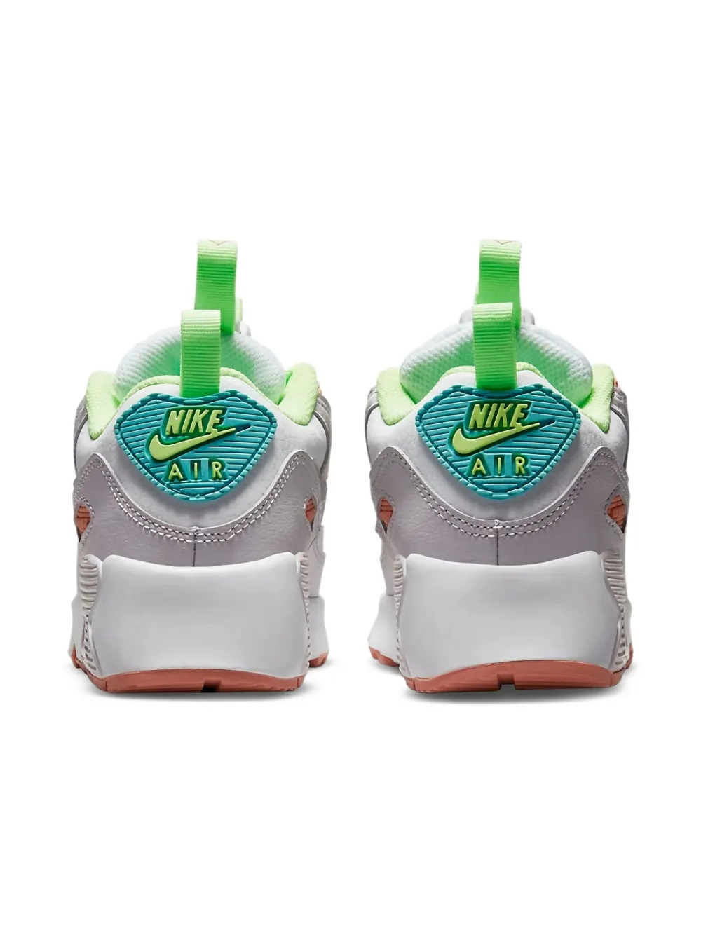 Nike Kids Air Max 90 "White Light Violet Crimson Bliss Metallic Platinum" sneakers Wit