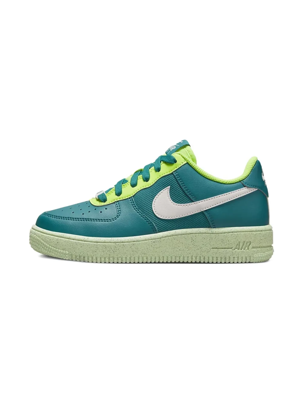 Nike Kids Air Force 1 Crater Next Nature "Bright Spruce/Volt/Barely Volt/Phantom" sneakers | Green | Image 1