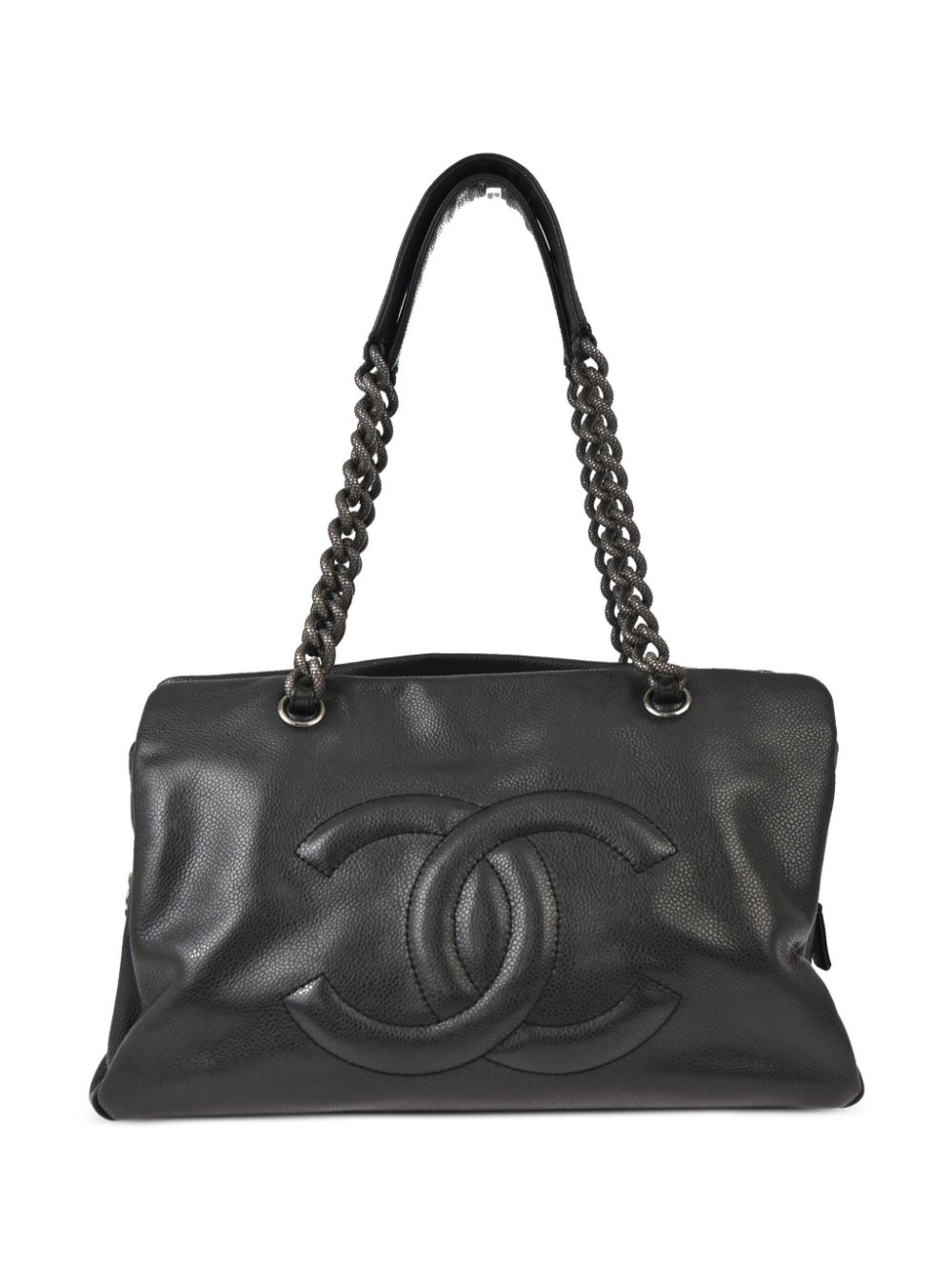 CHANEL Pre-Owned 2009 CC chain tote bag – Black