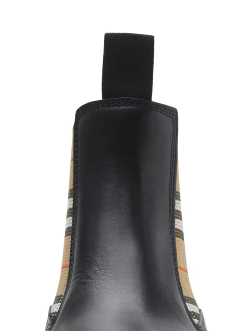 Burberry check pattern leather boots | Boots | Image 2