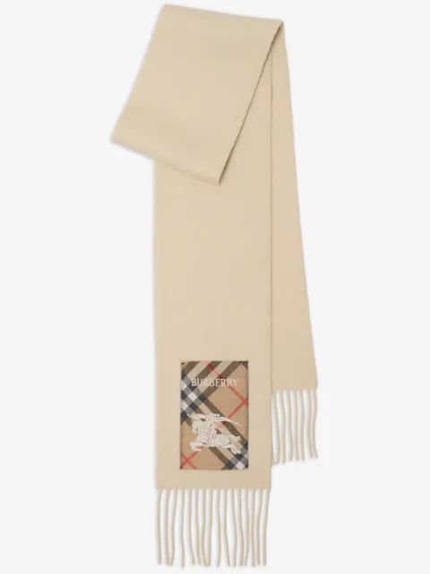 Burberry bufanda de cachemira con flecos