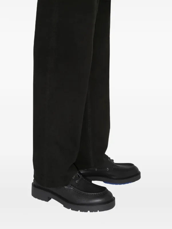 Burberry Raft Boat Shoes | Black | FARFETCH