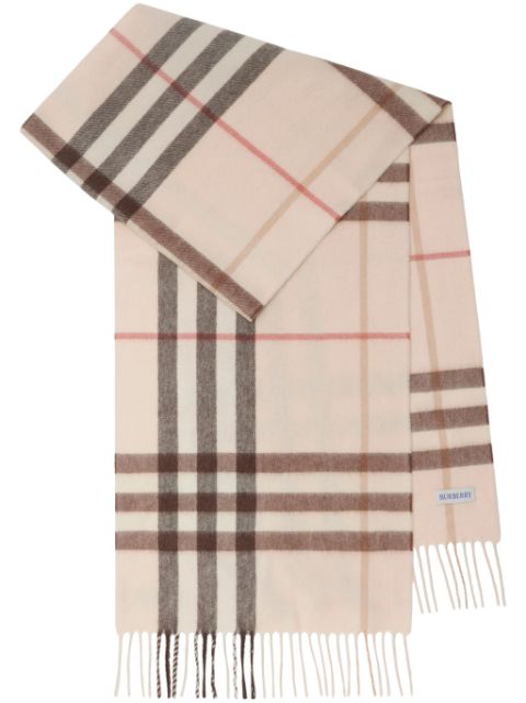 Burberry checked cashmere scarf Women