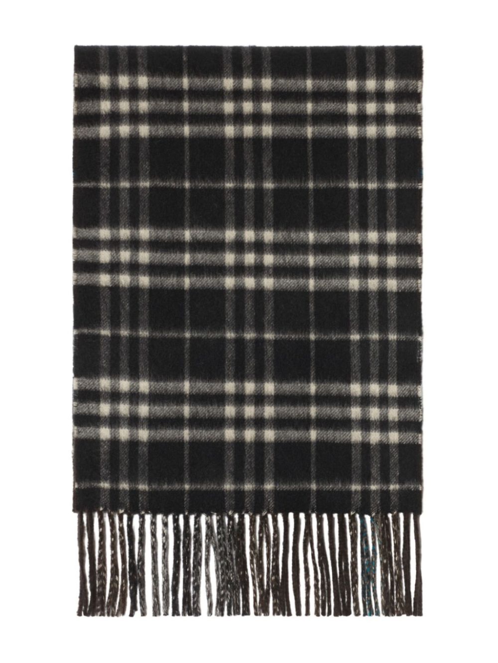 Burberry reversible checked scarf - Zwart