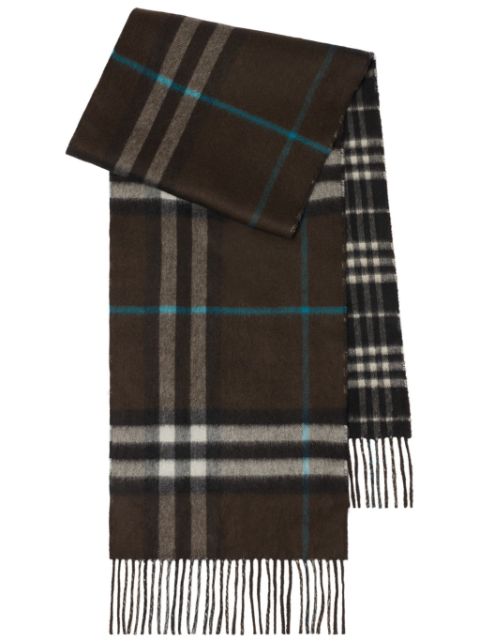 Burberry reversible checked scarf Women