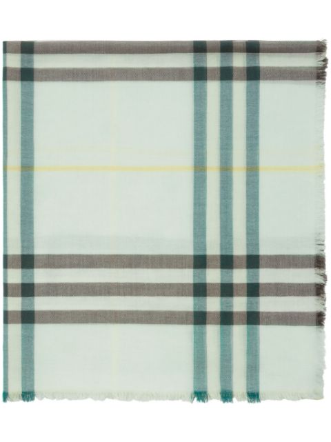 Burberry checked wool scarf Men