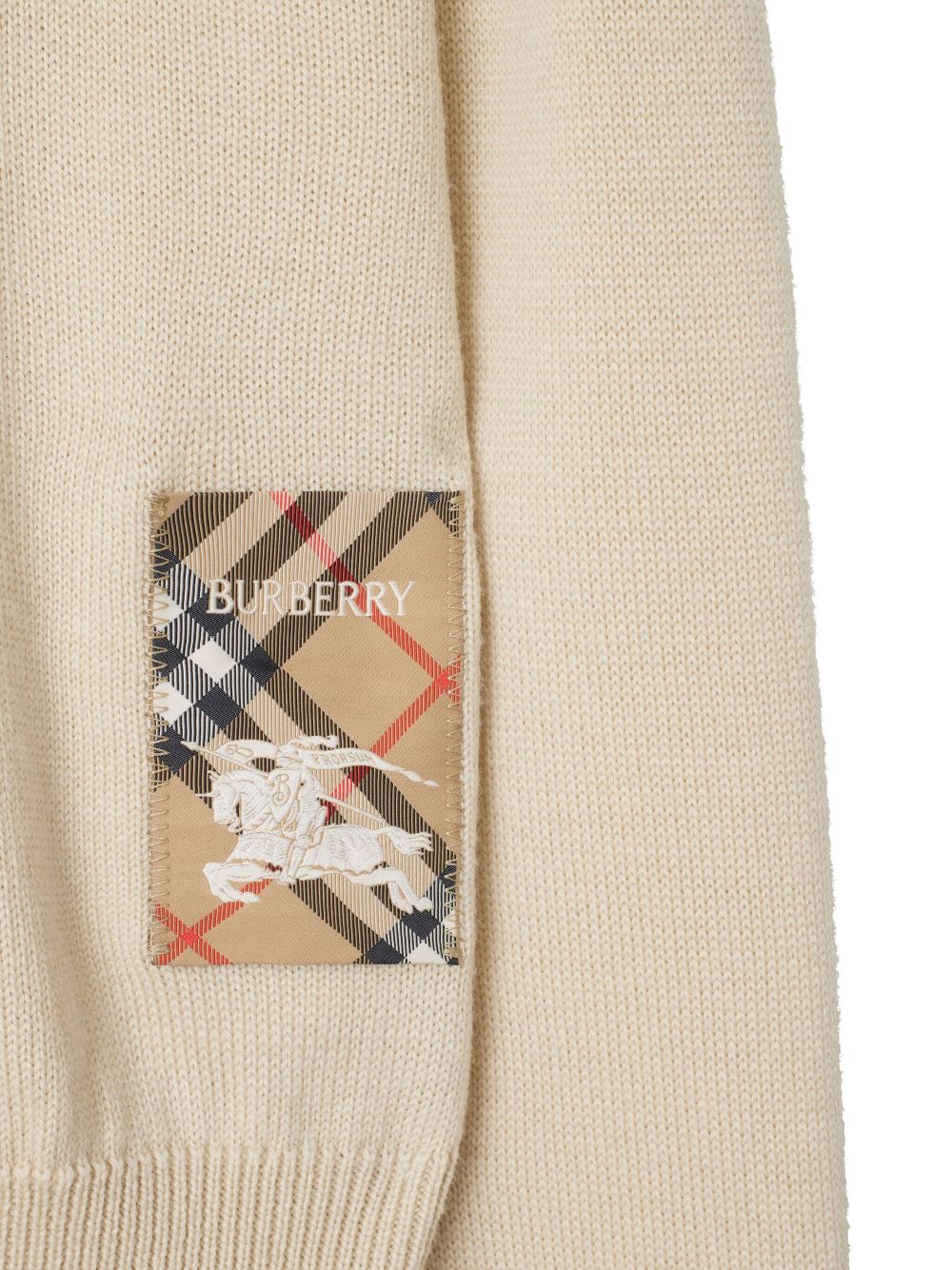 Affordable Burberry check-label wool sweater Men