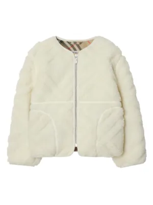 BURBERRY キッズ ジャケット Burberry Kids Vintage Check-pattern Quilted Jacket