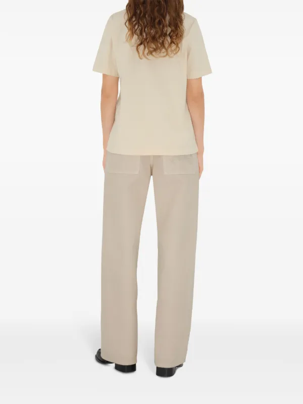 【関税込み】Burberry ベージュ Daisy Logo コットン Tシャツ Daisy Logo Cotton T-shirt in Teacup - Women | Burberry® Official