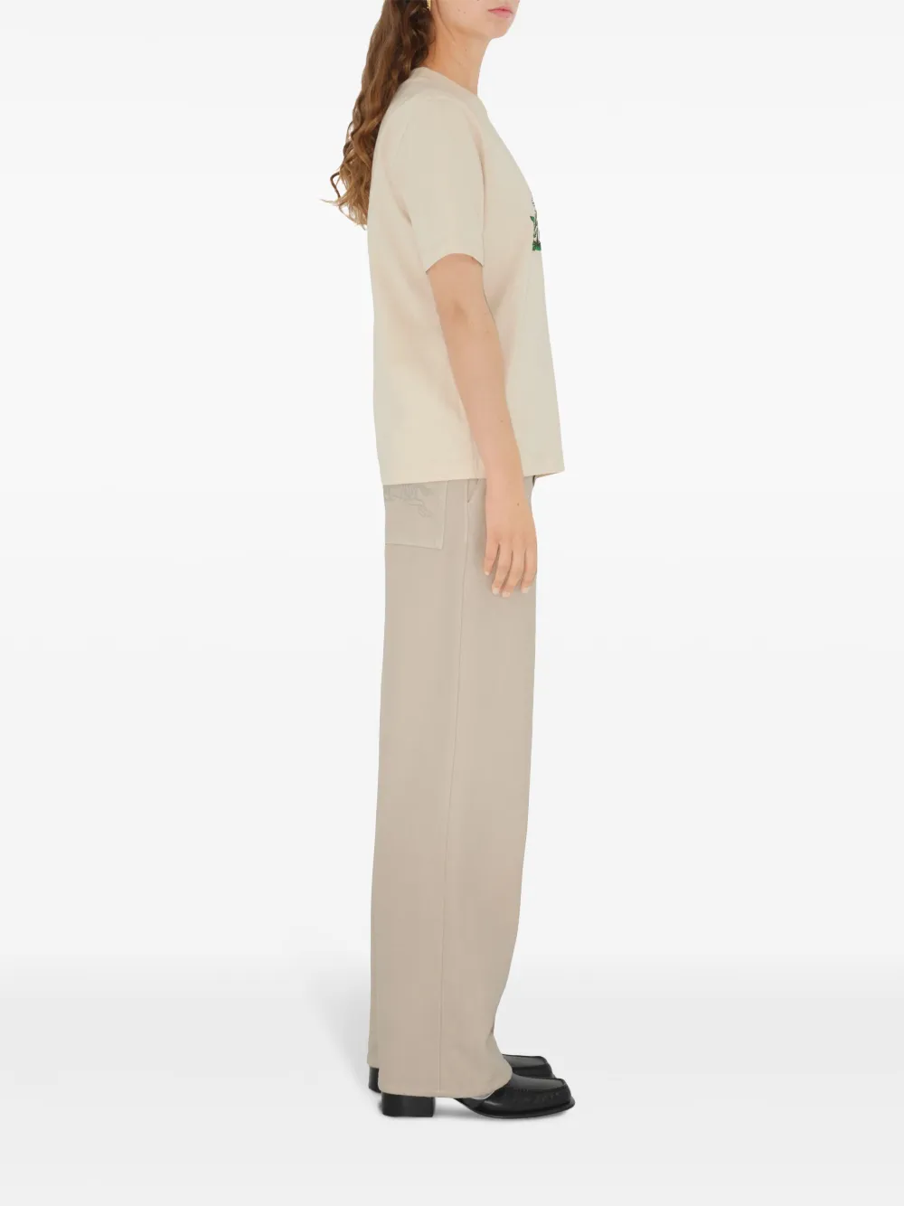 Burberry Katoenen T-shirt Beige