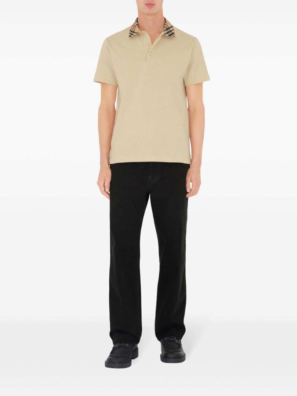 Burberry Katoenen poloshirt - Beige