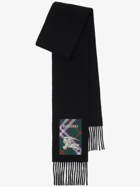 Burberry Check label cashmere scarf