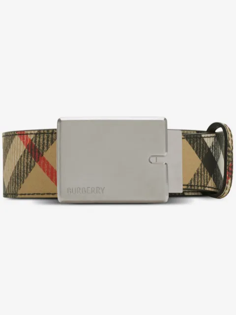Burberry reversible Check B Cut belt