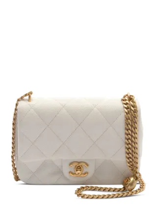 CHANEL Pre Owned 2021 Mini Sweetheart Shoulder Bag White FARFETCH