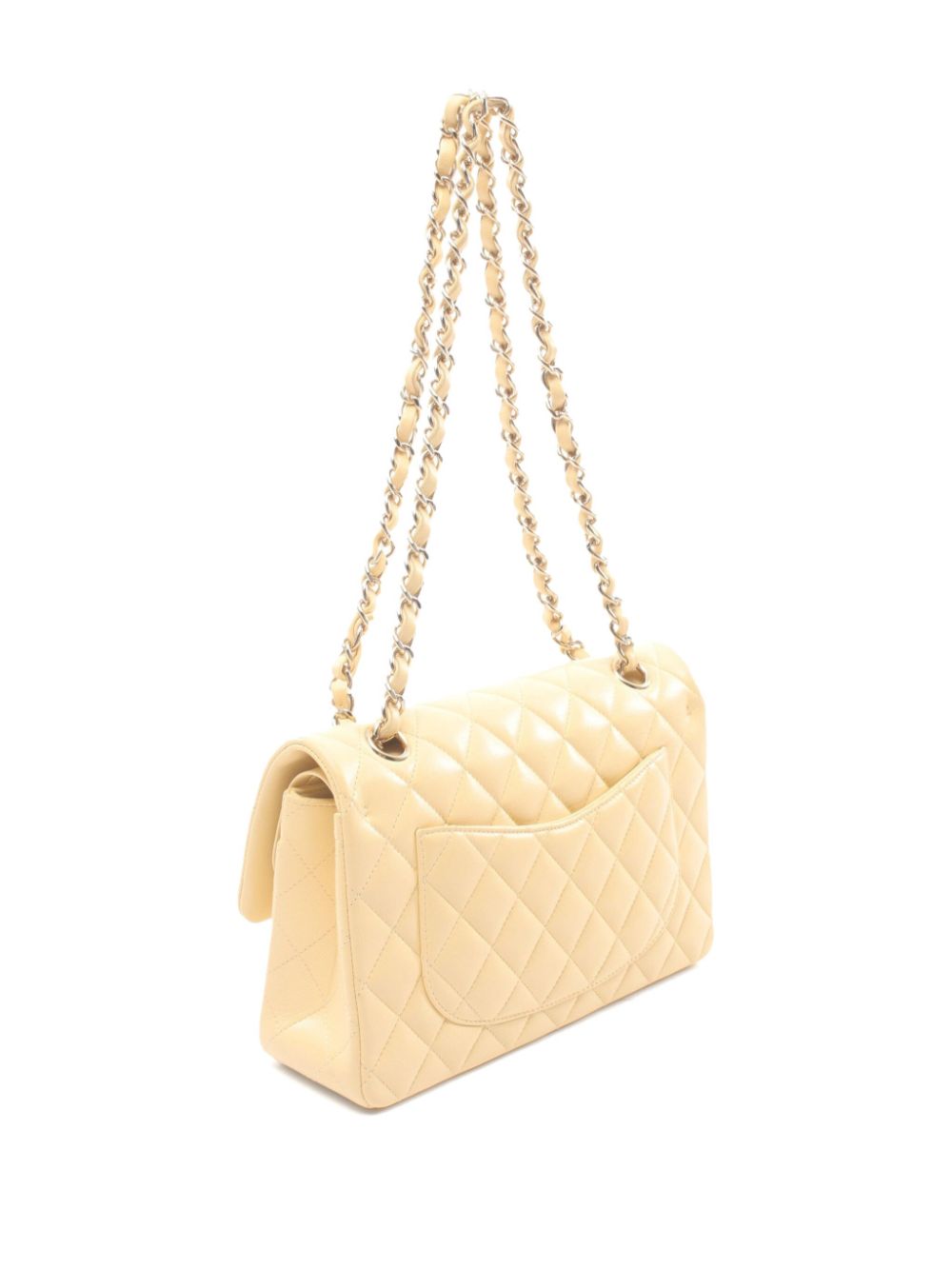 CHANEL Pre-Owned 2020-2021 small Double Flap shoulder bag - Beige