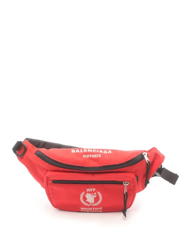 Balenciaga Pre Owned 2010 World Food Programme belt bag unisex Nylon One Size Red