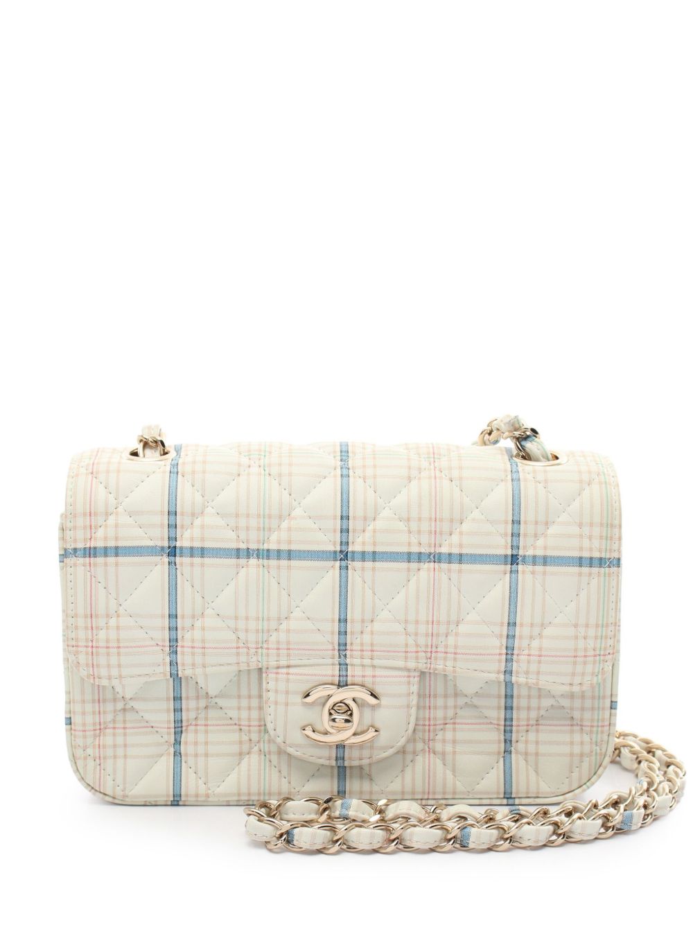 CHANEL Pre-Owned 2019 plaid shoulder bag WOMEN