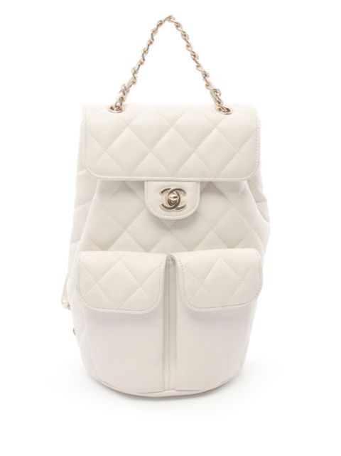 HOT SALE CHANEL 2021 diamond-quilted backpack Women