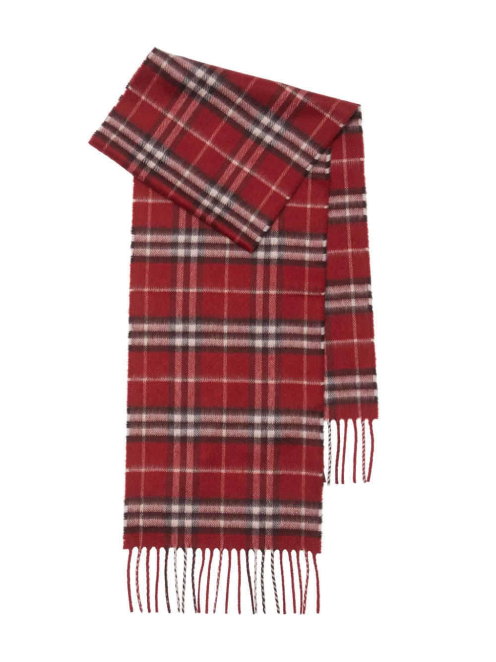 Burberry Kids Geruite kasjmier sjaal Rood