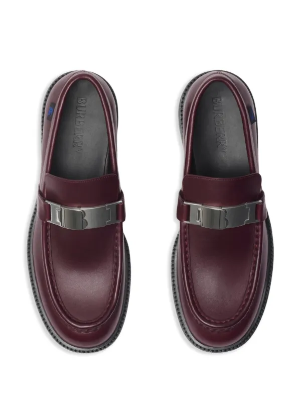 Burberry Raft Loafers | Red | FARFETCH