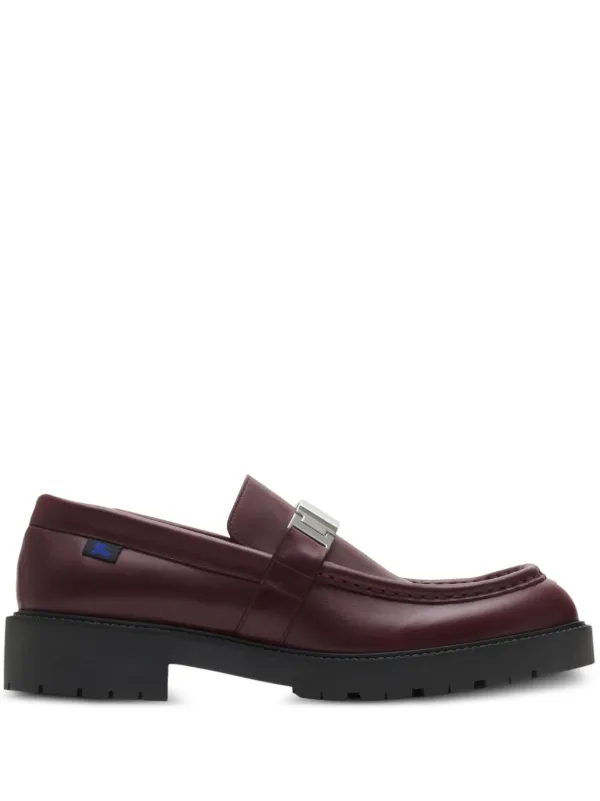 【送料&関税込】Burberry Brown Leather Raft Loafers Burberry Raft Brown Leather Loafers In Multicolor | ModeSens
